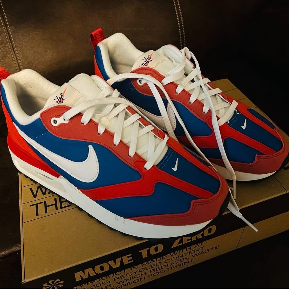 Nike Women's Red and Blue Sneakers